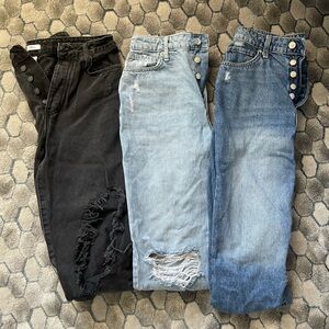 Forever 21 button fly straight jeans
